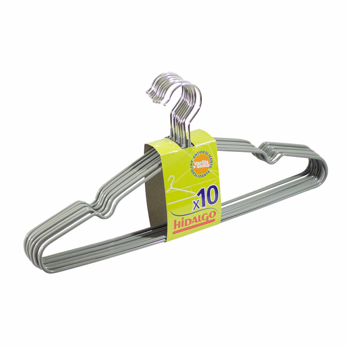 Hangers Hidalgo Multicolour Metal Silicone 10 Pieces-0