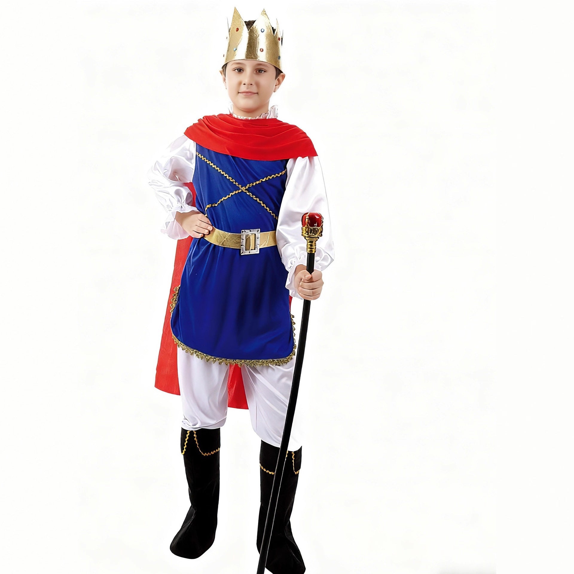 Cosplay Costume Halloween Outfit Kids Prince Costume Festival Party Performance Wear Ready