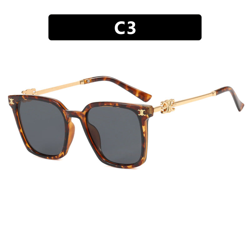 New Square Women's Sunglasses with Advanced UV Protection and Internet Celebrity Photography Sunglasses