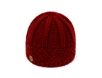 European and American retro style diamond grid coarse needle knitted hat for men and women, fashionable autumn and winter knitted hat