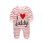 Newborn pure cotton double button crawling clothes baby jumpsuit closed door children's clothing