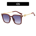 New Square Women's Sunglasses with Advanced UV Protection and Internet Celebrity Photography Sunglasses