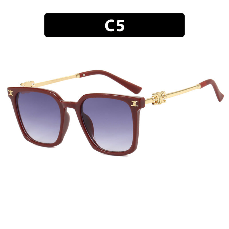 New Square Women's Sunglasses with Advanced UV Protection and Internet Celebrity Photography Sunglasses