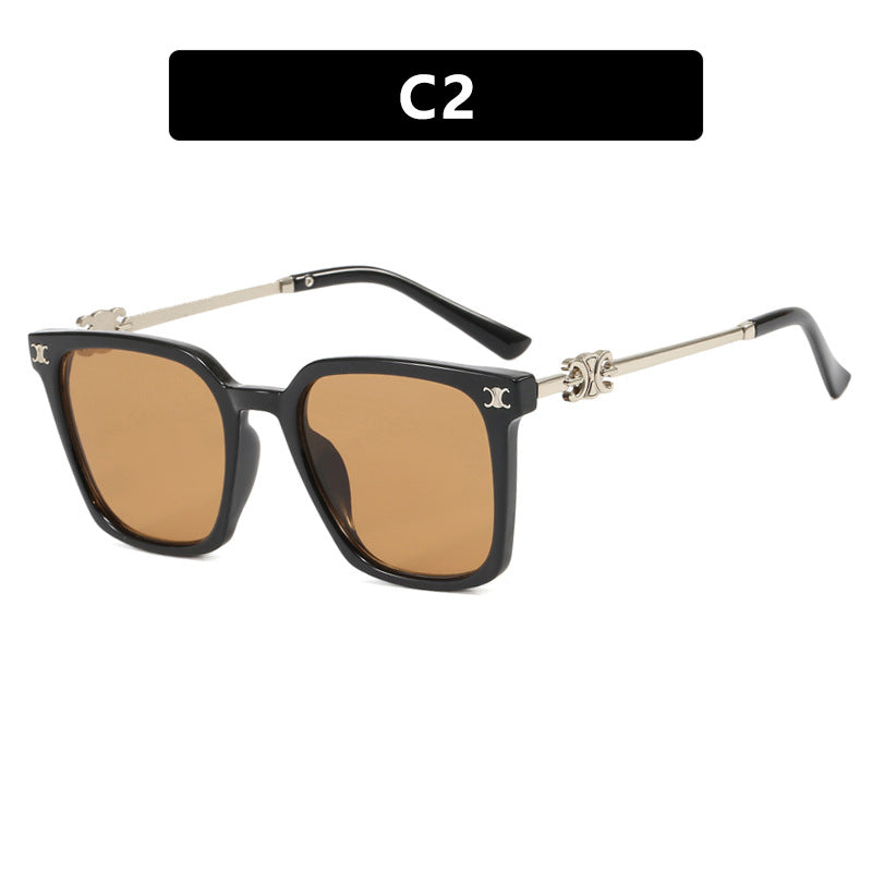 New Square Women's Sunglasses with Advanced UV Protection and Internet Celebrity Photography Sunglasses