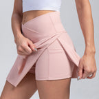 Sports skirts, yoga shorts, tennis skirts, fitness clothes, outdoor high waisted yoga clothes for women