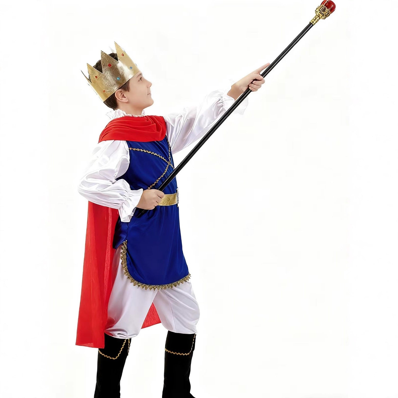 Cosplay Costume Halloween Outfit Kids Prince Costume Festival Party Performance Wear Ready