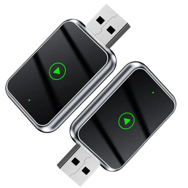 Upgrade Plug & Play Dongle Converts Wired to Wireless USB Carplay Android Auto Adapter for Cars